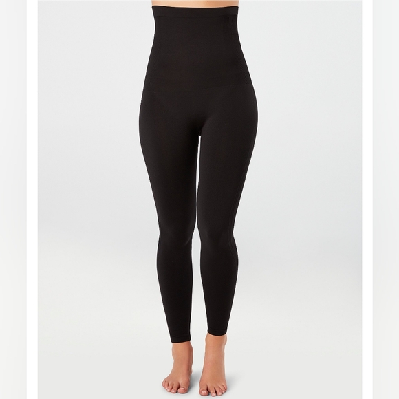 Spanx Look At Me Now Black Leggings High Rise Medium - Picture 1 of 8